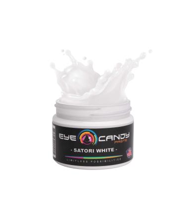 Eye Candy White Resin Pigment Paste"Satori White" (3 oz Paste / 4 oz Jar) | Create Cells and Lacing | Epoxy, Resin Art Paste | Highly Pigmented - Buy Online on GoSupps.com