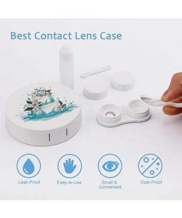 Portable Birthday Cake Contact Lens Case with Mirror - Cute Eye Travel Kit for Contacts - Buy Online on GoSupps.com