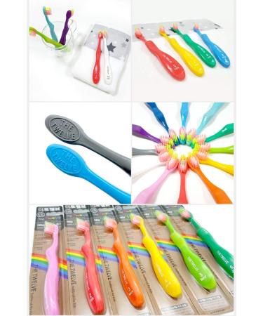 TheTwelve Kids Toothbrush 3-8 Years Rainbow Colors 12 Pack - Best Dental Care for Children - Buy Online on GoSupps.com