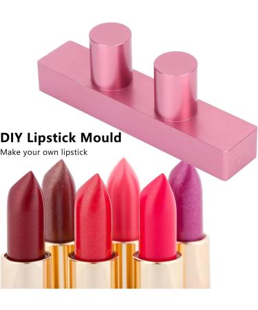 DIY Lipstick Mold 2 Hole Aluminum Makeup Tool for DIY Lipstick Fill Match Own Colour - Buy Online on GoSupps.com