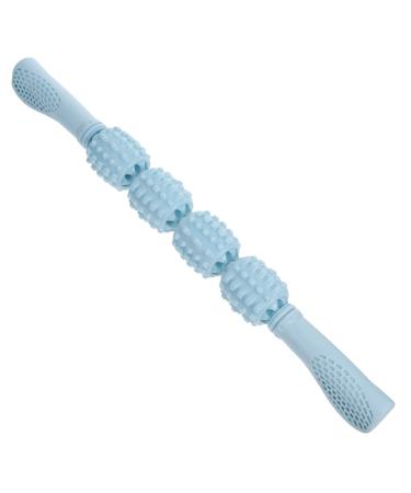 Massage Roller Stick Foam Muscle Roller deep fabric physical therapy massage magic wand for neck legs painful muscles (blue)