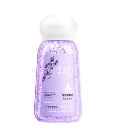 Minolov Laundry Beads 200g Bottle Long Lasting Softener Anti-Static Accessory for T- Shirt Sweater Cleaning Supplies Scented Laundry Beads Lavender