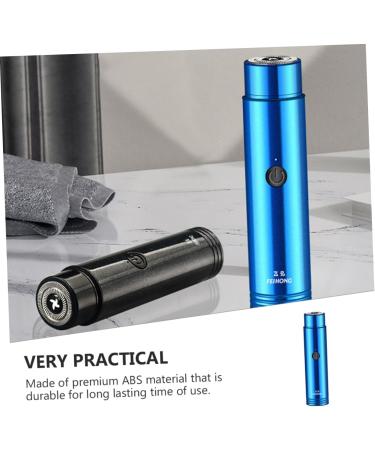Rechargeable Mini Electric Shaver for Men - Durable Beard Trimmer & Hair Removal Device | Compact Razor 10.6x2.6cm - Ideal for Travel - Buy Online on GoSupps.com