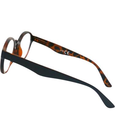 Mini Glasses Set - 3 Vintage Leopard Pattern Reading Glasses for Men & Women | Professor Style | 1.0 Dioptria - Buy Online on GoSupps.com