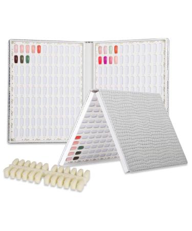 BNG Silber's nail color diagram view book 216 nail polish diagram 240 pieces of artificial nail polish color boxes for professional nail studio tools