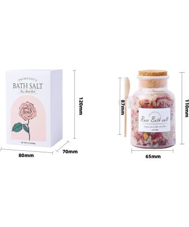 Himalayan Rose Bath Salt with Dead Sea Salt, Lavender & Bergamot Essential Oil - Stress Relief & Skin Soothing | 260g - Buy Online on GoSupps.com