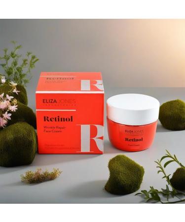 Eliza Jones Laboratories Eliza Jones Face Cream Retinol Cream Moisturising Anti Wrinkle and Radiant Skin Effect (Retinol Wrinkle Repair with vitamin A derivative) 50 ml - Buy Online on GoSupps.com