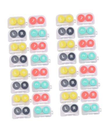 Healvian 32 STK contact lens container lentil storage eye contact case practical contacts contact lens solution contact case container for contact lenses pp accompanying box travel care