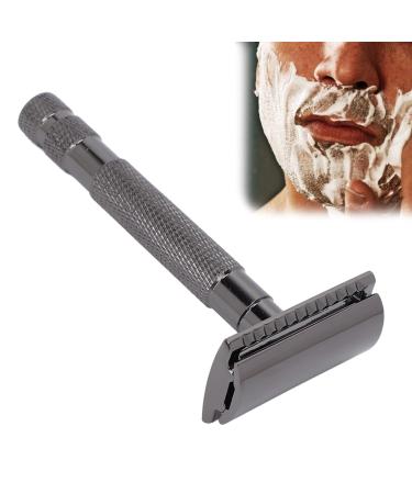 Ergonomic Black Razor Plane - Safe & Stable Hand Razor for Men | Facial Care & Hairdressing | Washable & Portable - Buy Online on GoSupps.com