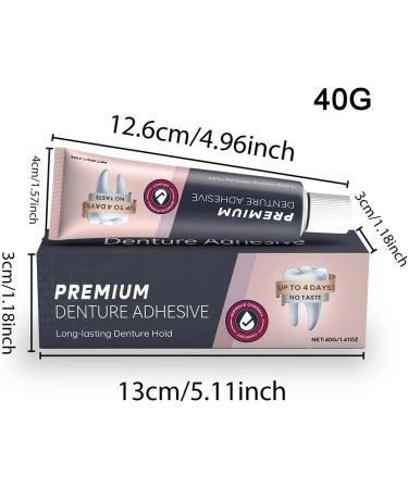Adh sif Pour Dentier - Colle Dentaire Fixation Forte | Soin Confortable Doux avec Scellage tanche pour Grand-P re Grand-M re Famille Femmes Hommes Amis Adultes - Buy Online on GoSupps.com