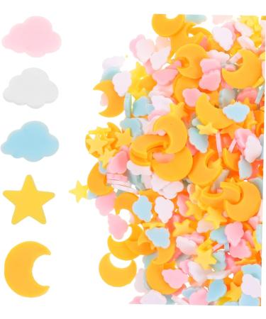 Housoutil 5pcs 1 Nail Art Polymer Clay Nail Accessories Moon Stars Slices Polymer Nail Art Decor Nail Art Stickers Nail Decorations for Nail Art Nail Art Decoration Pendant Phone Case - Buy Online on GoSupps.com