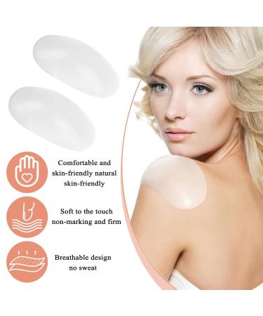Invisible Silicone Shoulder Pads for Women - 2 Pairs | Transparent & Reusable Support for Clothes & Enhance Man Clothing - Buy Online on GoSupps.com