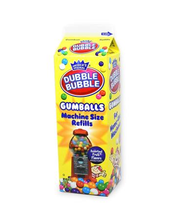 Dubble Bubble Gumball Machine Refill Carton, 20-Ounce Assorted Gumballs