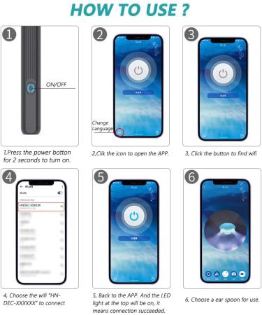 High-Definition Ear Wax Removal Tool with Otoscope & LED Lights - 4 Spoons Compatible with iOS & Android - Buy Online on GoSupps.com