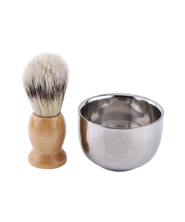 Classic Shaving Set for Men | Black Razor Holder Nylon Brush & Stainless Steel Bowl | Double-Sided Safety Razor | Luxury Grooming Kit - Buy Online on GoSupps.com
