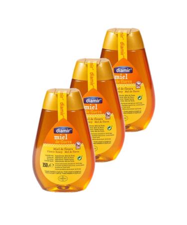 Lot 3x Flower honey - Squeezer 350g