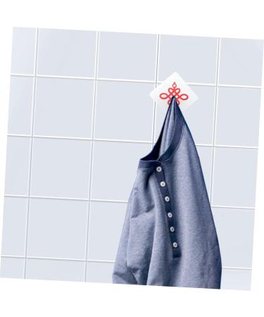 Abaodam 2pcs Chinese Knot Hook Towel Hook Self Adhesive Wall Hook Good Adhesive Hooks Door Hook Square 8x8cm Red - Buy Online on GoSupps.com