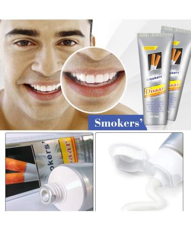 DISAAR BEAUTY Smokers Toothpaste Removes Tobacco Stains Fresh Minty Breath Strengthens Teeth Against Cavities 100g / 3.38fl.oz - Buy Online on GoSupps.com