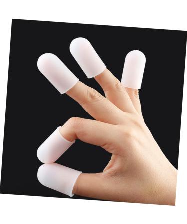 FRCOLOR 5 Pairs Finger Protector Pads - Durable Finger Covers & Toe Sleeves for Guitar - Gel Cushion & Corn Protection - Elastic White - Buy Online on GoSupps.com