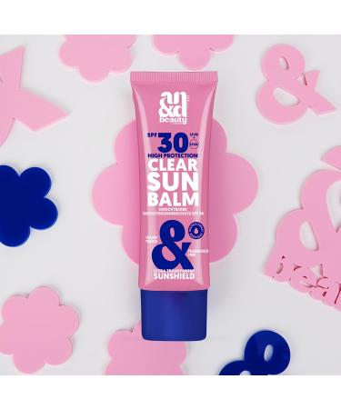 ANDbeauty Clear Sun Balm SPF 30 Invisible facial sun protection with primer effect matte sun balm without fragrances silky soft nongreasy vegan and waterproof 50 ml - Buy Online on GoSupps.com