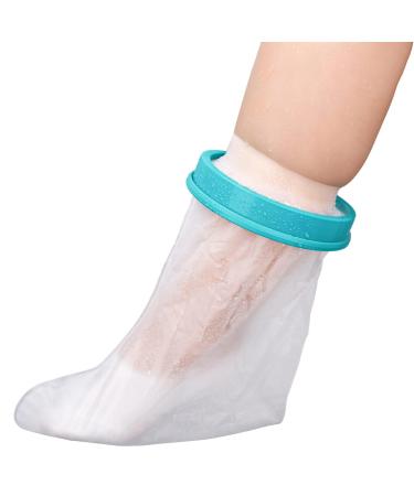 VOOVEN Waterproof Leg Cover for Shower Waterproof Cast Cover Leg Cast and Bandage Protector for Bathing Reusable Half Leg Cast Cover for Shower Adult Knee Ankle Foot