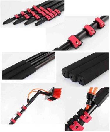 Window Cleaning Pole Telescopic Water Fed Extendable Brush for Indoor/Outdoor High Window Photovoltaic Panel Cleaning - Buy Online on GoSupps.com