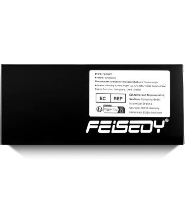 Feizedy Retro 70s 80s Blue Light Filter Glasses for Women & Men - PC Gaming & Computer Glasses B2866 Gray 54mm - Blue Light Blocking - Buy Online on GoSupps.com