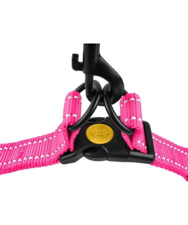 Collardirect Adjustable Reflective Dog Harness - Sizes S M L | Outdoor Walking Gear for Dogs & Puppies in Pink Black Red Purple Mint Green Orange Blue - Buy Online on GoSupps.com