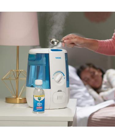 Vicks VapoSteam Medicated Liquid with Camphor 8 Oz - Cough Suppressant for Vicks Vaporizers and Humidifiers - Buy Online on GoSupps.com