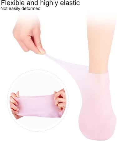 2 Pairs Silicone Socks Foot Moisturizing Socks Softening Dry Cracked Feet Rough Skins & Anti Slip Aloe Socks for Dry Cracked Feet Women Spa Pedicure Socks for Repairing Dry Asixxsixkg7d28uysa-14 - Buy Online on GoSupps.com