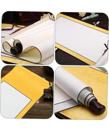 COHEALI 2pcs Blank Rice Paper Scroll Blank Painting Scrolls Portable Poster Ink Painting Paper Wall Hanging Yellowx2pcs 1.5X40X117CMx2pcs - Buy Online on GoSupps.com