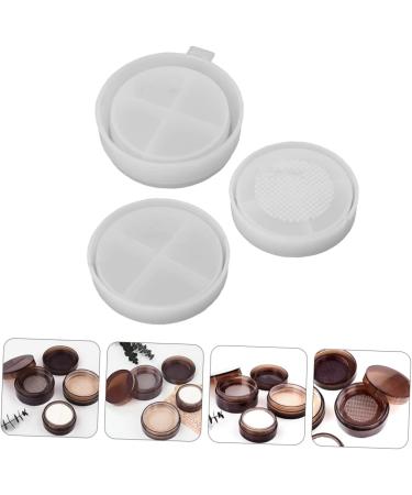 1 Set 3pcs Powder Box Mold Resin Epoxy Diy Silicone Molds Face Powder Case Mold Cosmetic Box Crystal - Buy Online on GoSupps.com