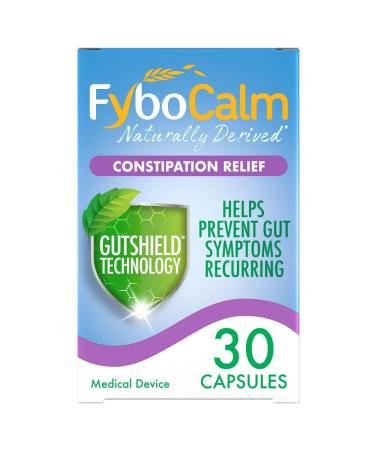 FyboCalm Constipation Relief 30 Capsules Long Lasting Relief IBS Gluten Free Lactose Free Relieve and Prevent Gut Symptoms Recurring