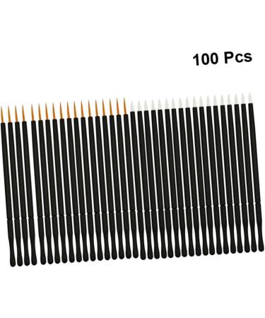 Didiseaon 100pcs Eyeliner Brush Thin Angled Eye Makeup Tools Disposable Eyeliner Applicator Make up Cosmetic 10*0.5cm As Shown - Buy Online on GoSupps.com