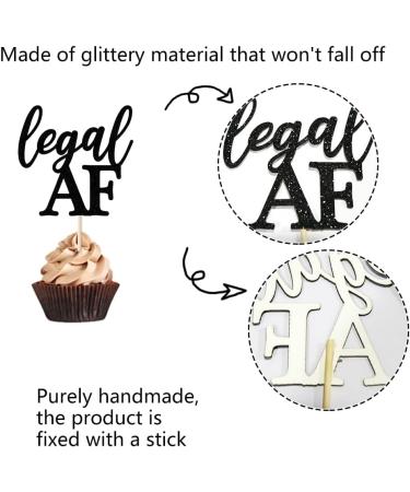 Sleyberoy 24 Pc 13th Birthday Cupcake Toppers-Official Teenager 13 Hello 13 2011 Cupcake Picks 13th/Thirteen Birthday Party Cake Decorations (black 21) 21 black - Buy Online on GoSupps.com