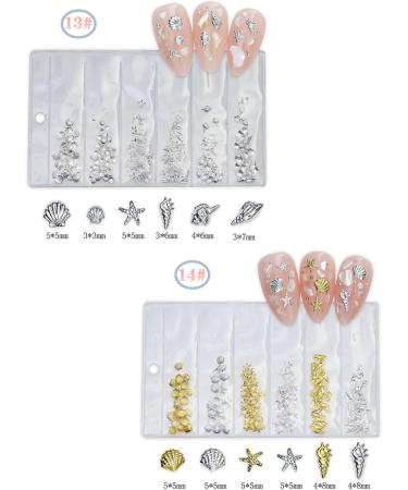 VONNST Nail Decorations Metal Art Studs 3D Metal Art Jewelry Decorations Bows Heart Bubble Multi-Shapes Decoration Accessories 14 - Buy Online on GoSupps.com