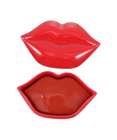 Masque L vres Hydratant Naturel 20 Patchs Compact Taille Standard Soins Nuit Femmes Anti-rides Rouge Bo te Pr sent