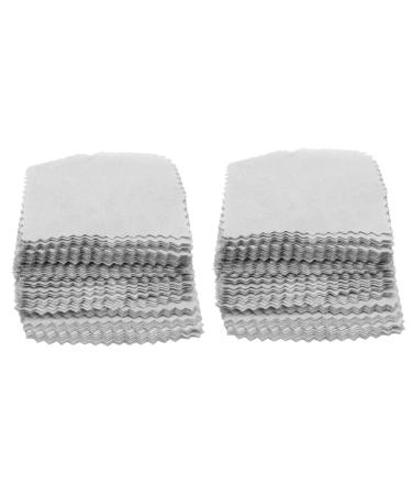 STOBOK 200 Pcs Jewelry Cleaning Wipes Glasses Lens Wipes Silver Polishing Cloth for Jewelry Platinum Cleaning Cloth Eyeglasses Cleaning Cloths Maintenance Supplies Suede Multipurpose Light Greyx2pcs 0.1X8X8CMx2pcs