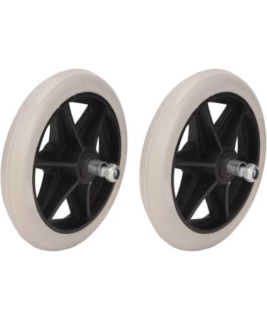 2PCS of Wheel Replacement Rubber Wheelchair Front Wheels Rollator Walker Anti Slip Replacement Casters Rollers Wheels Universal Replacement Wheel Accessories - Buy Online on GoSupps.com