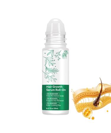 Hair Growth Promoting Oil 20ml Roll-on Natural Scalp Care Drops - Hair Growth Oil for Women | For Women and Men Anti-Breakage Silky Texture