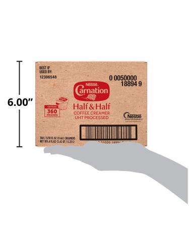 Nestle Carnation Coffee Creamer Half & Half - 360 Count, No Refrigeration, Real Dairy - Buy Online on GoSupps.com