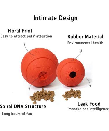 Mekeet Dog Ball Snackball - Non-Toxic Rubber IQ Training Treat Toy for Dogs - Yellow - Buy Online on GoSupps.com