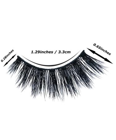 Cuckoo 303 3D Faux Mink Lashes - Handmade Dramatic Korea PBT Fiber False Lashes (3 Pairs) - Buy Online on GoSupps.com
