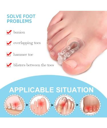 4 Pairs Bunion Splitters for Women & Men | Foot Adjusters & Spacers for Comfort & Pain Relief - Buy Online on GoSupps.com