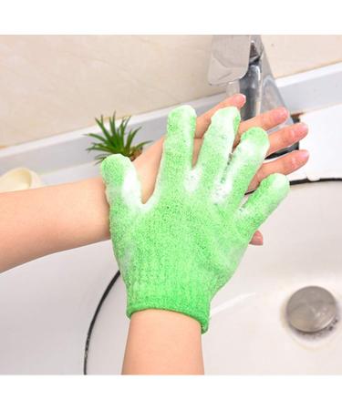 Exfoliating Bath Gloves (10 Pairs) - Double Sided Scrubber for Spa Massage & Skin Care | 100% Nylon Shower Accessories - Buy Online on GoSupps.com
