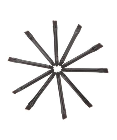 DRESSOOS 10 Pcs Eye Shadow Brush Makeup Tool Lip Applicator Cosmetic Brush Makeup Brush Eyeshadow Nylon Black