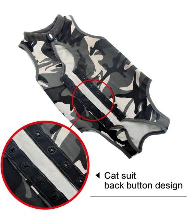 Shop Dotoner Katzenbody - Anti-Trolley Cat Recovery Suit | Ideal for Post-Op Skin Disease & Castration | Lightweight Camouflage Design (L) - Buy Online on GoSupps.com