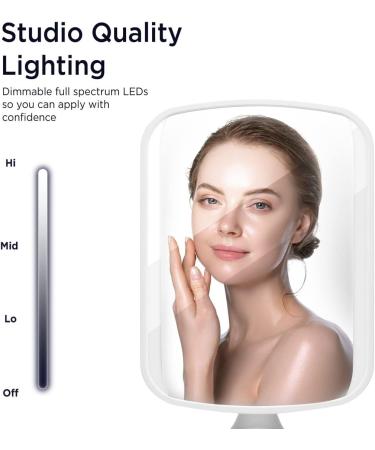 iHome 7 x 9 Reflect ll iCVBT3 Adjustable Vanity Mirror  Makeup Mirror with Bluetooth Audio  Hands-Free Speakerphone  LED Lighting  Siri & Google Support USB Charging  Flat Panel LED Lighting (White) - Buy Online on GoSupps.com