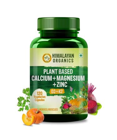 Himalayan Organics Organic Calcium Magnesium Zinc D3 & K2 | Whole Food & Natural |