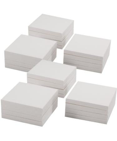 Tosnail 24 Pieces 3 x 3 Mini Canvas Panels Mini Stretched Canvas Small Canvas Boards Square Canvas for Painting Craft 24 Pieces Pack